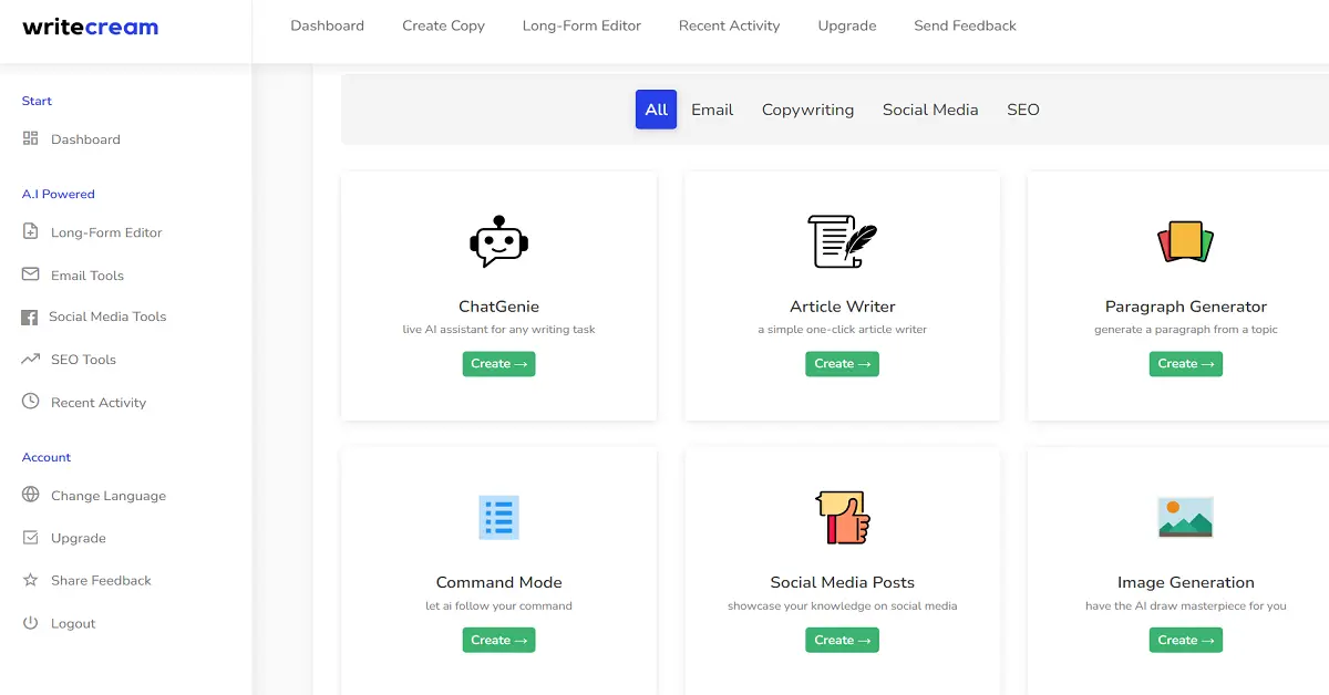 Writecream Features: Unlock Powerful AI Writing Tools Today